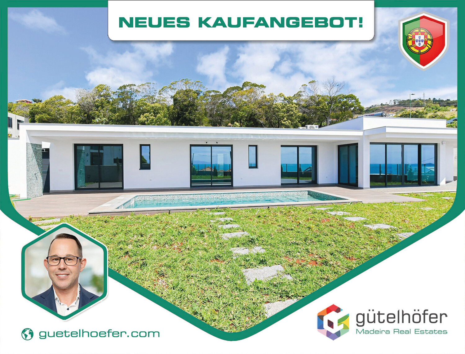 Bungalow zum Kauf 1.250.000 € 4 Zimmer 260 m²<br/>Wohnfläche 908 m²<br/>Grundstück Machico 9200-211