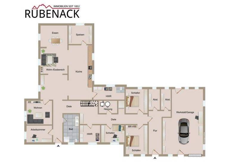 Einfamilienhaus zum Kauf 375.000 € 13 Zimmer 339 m² 9.841 m² Grundstück Borstel 27246