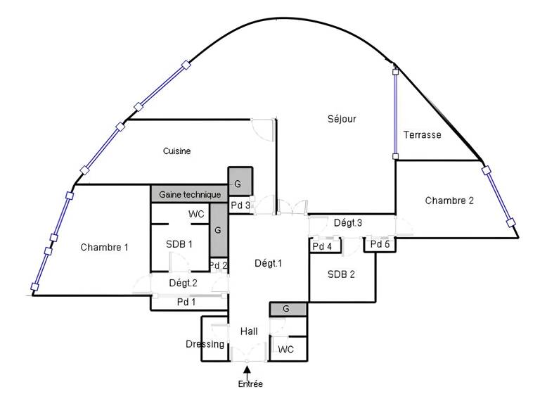 Wohnung zum Kauf 720.000 € 123 m² Front de Seine-Bellini Puteaux 92800