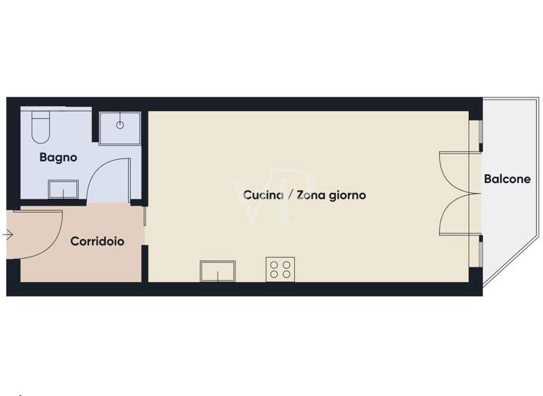 Studio zum Kauf 239.000 € 1 Zimmer 33,4 m² EG frei ab 23.06.2026 Via Roggia Scagna 8 Milano 20127