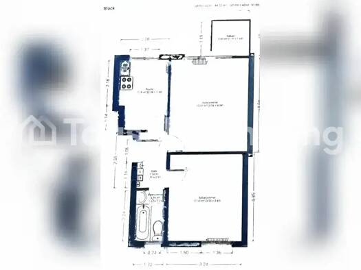 Wohnung zur Miete Tauschwohnung 450 € 2 Zimmer 43 m² 1. Geschoss Spandau Berlin 13583