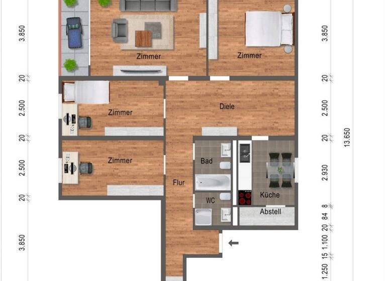 WG-Zimmer zum Kauf 234.000 € 4,5 Zimmer 100 m² 9. Geschoss frei ab sofort Pfingstweide Ludwigshafen am Rhein 67069