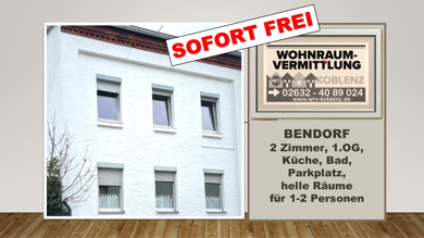 Wohnung zur Miete 515 € 2 Zimmer 60 m² 1. Geschoss frei ab sofort Remystraße Bendorf Bendorf 56170