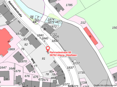 Grundstück zum Kauf 74.900 € 886 m² Grundstück Rahmedestrasse 66+68 Altena Altena 58762