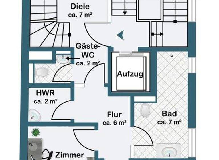Penthouse zum Kauf 1.860.000 € 4 Zimmer 176,3 m² 3. Geschoss Westend-Süd Frankfurt am Main 60325