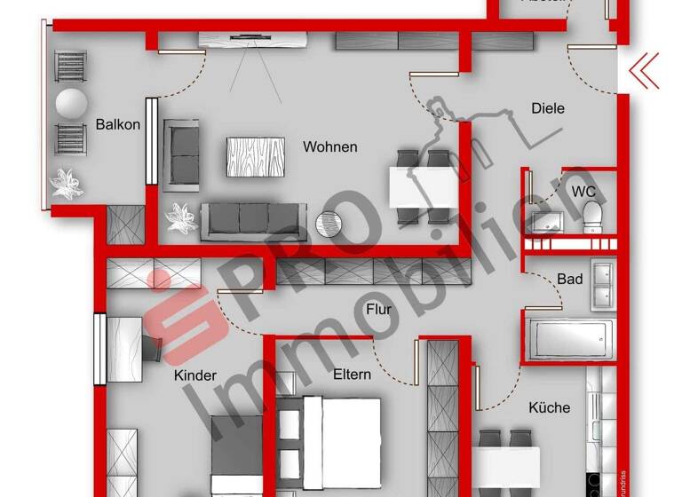 Wohnung zum Kauf 174.000 € 3 Zimmer 84 m² Eschberg Saarbrücken 66121