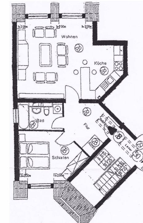 Wohnung zur Miete 510 € 2 Zimmer 59,1 m²<br/>Wohnfläche 3.<br/>Geschoss ab sofort<br/>Verfügbarkeit Topasstraße 62 Engelsdorf Leipzig 04319