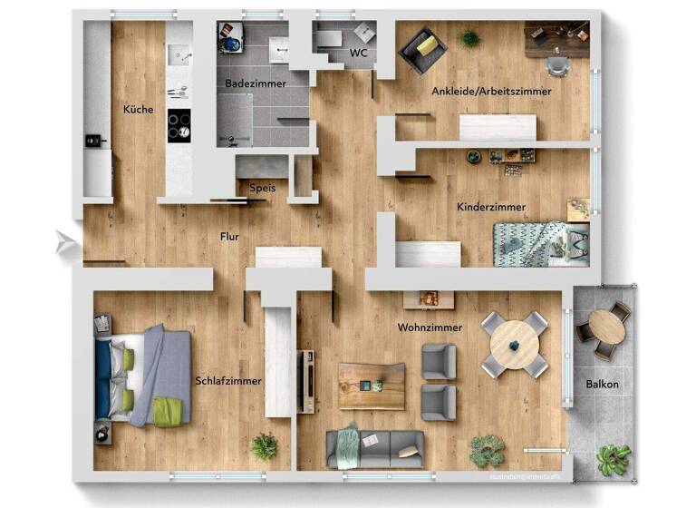 Wohnung zum Kauf 324.000 € 4 Zimmer 90,5 m² 2. Geschoss Biberach Biberach an der Riß 88400