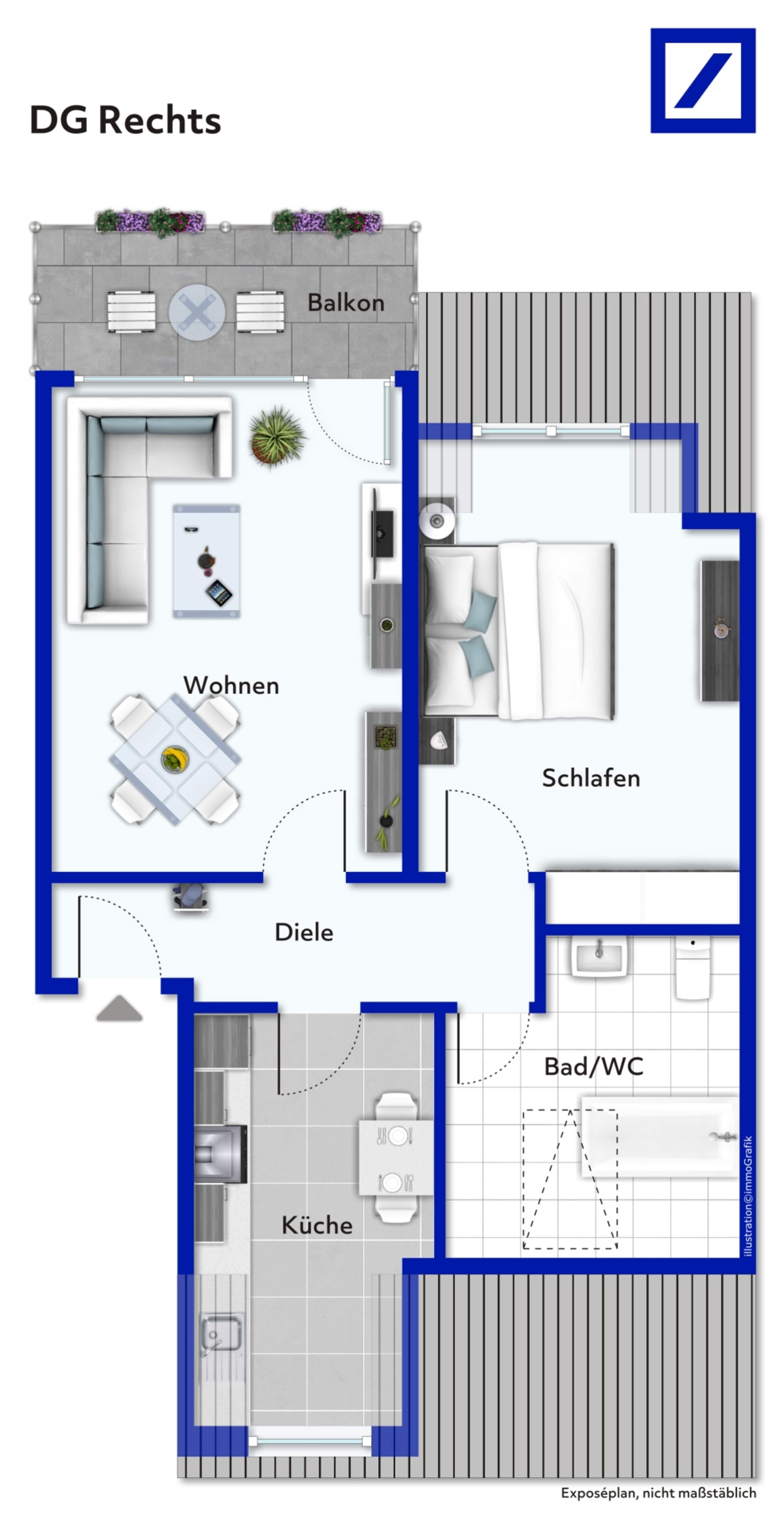 Wohnung zum Kauf 99.000 € 2 Zimmer 60 m²<br/>Wohnfläche 3.<br/>Geschoss ab sofort<br/>Verfügbarkeit Untermeiderich Duisburg 47137