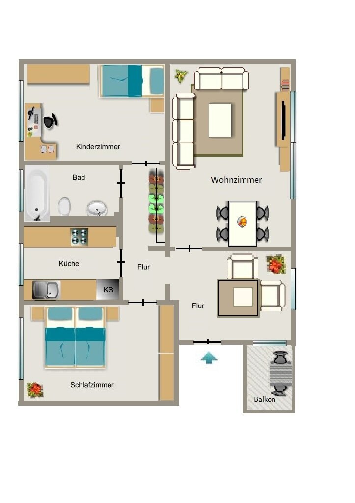 Wohnung zur Miete 632 € 3,5 Zimmer 78,5 m²<br/>Wohnfläche 2.<br/>Geschoss 16.12.2024<br/>Verfügbarkeit In der Feige 171 Herten - Südwest Herten 45699