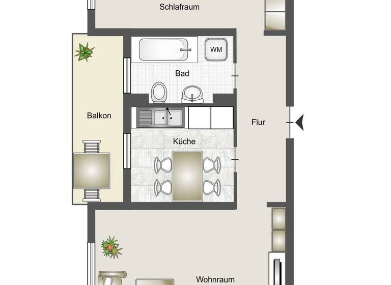 WG-Zimmer zur Miete 790 € 2 Zimmer 68 m² frei ab 01.05.2026 Gießen 35394
