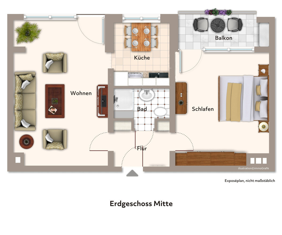 Wohnung zum Kauf 139.000 € 2 Zimmer 55 m²<br/>Wohnfläche Im Berg Waltrop 45731