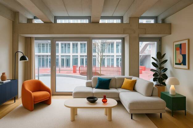 Wohnung zur Miete 2.076 € 2 Zimmer 91,1 m² 1. Geschoss Lion-Feuchtwanger Straße 61 Hellersdorf Berlin 12619