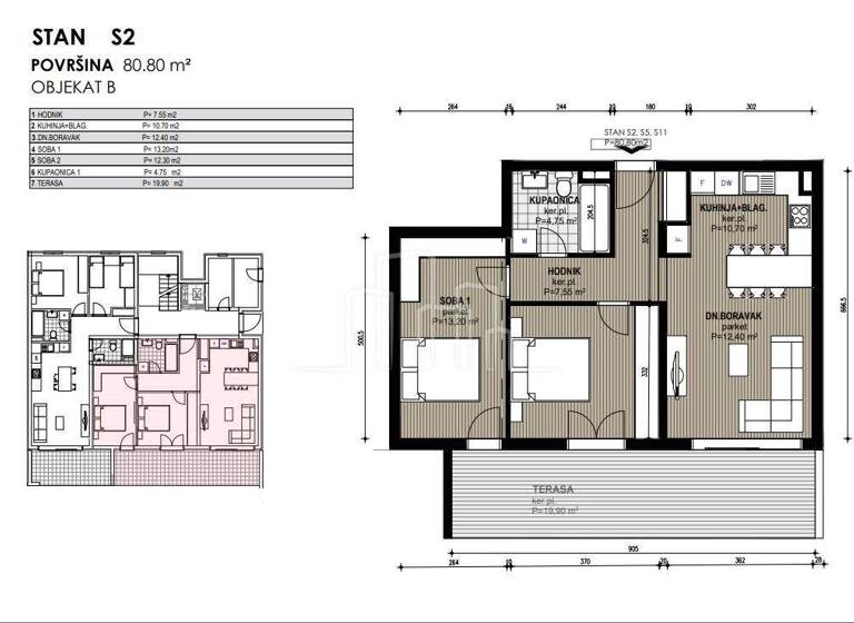 Wohnung zum Kauf 3 Zimmer Zivogosce