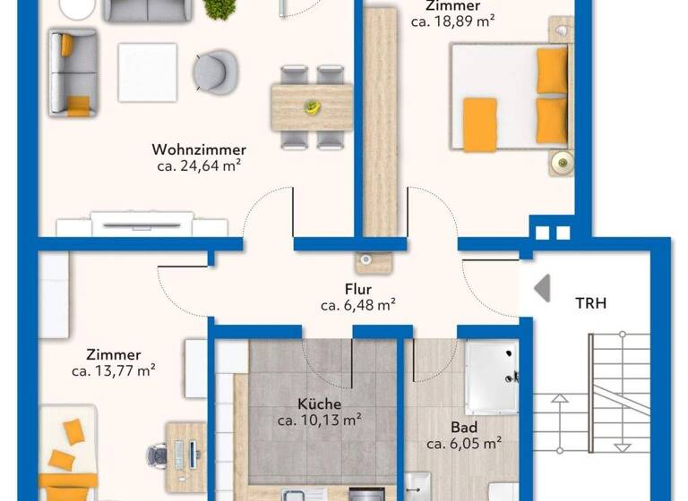 Wohnung zum Kauf 249.000 € 3 Zimmer 77,6 m² Vögelsen 21360