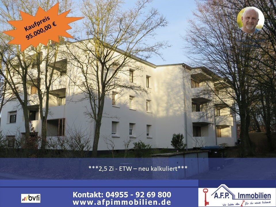 Wohnung zum Kauf 95.000 € 2,5 Zimmer 60 m²<br/>Wohnfläche ab sofort<br/>Verfügbarkeit Weener Weener 26826