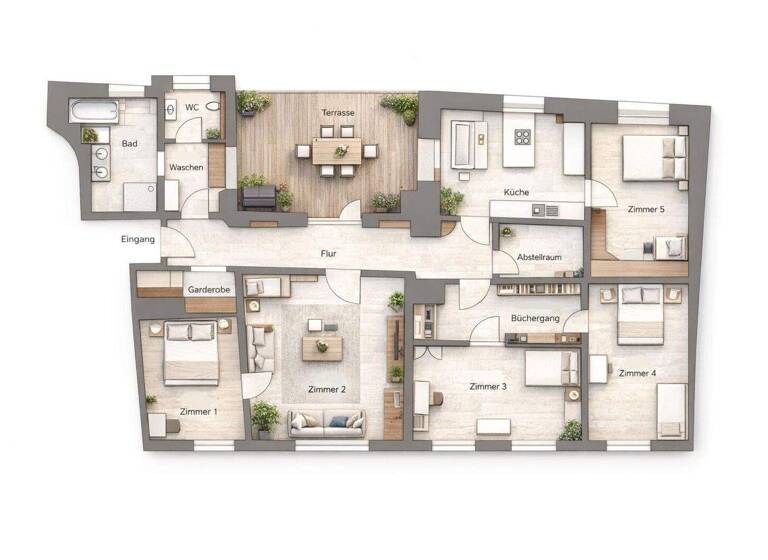 Wohnung zum Kauf 589.000 € 5 Zimmer 176 m² Ansbach 91522