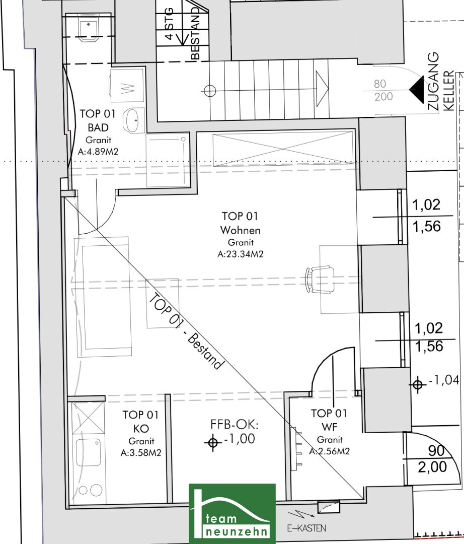 Wohnung zur Miete 368 € 1 Zimmer 38,8 m²<br/>Wohnfläche EG<br/>Geschoss 01.02.2025<br/>Verfügbarkeit Trauttmansdorffgasse 3a Innere Stadt Graz 8010