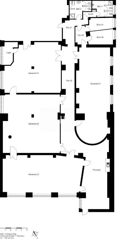 Bürofläche zur Miete provisionsfrei 27,49 € 614,8 m²<br/>Bürofläche Prenzlauer Berg Berlin 10405