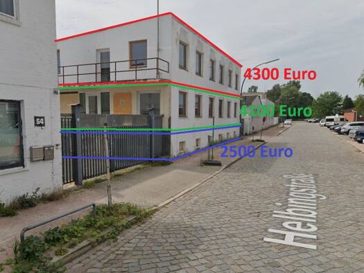 Büro zur Miete provisionsfrei 4.300 € 2 Zimmer 274 m² Bürofläche Helbingstraße 54 Wandsbek Hamburg 22047