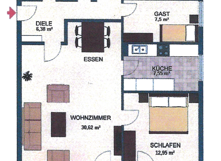 Wohnung zum Kauf 399.000 € 4 Zimmer 85 m²<br/>Wohnfläche 1.<br/>Geschoss Markt Schwaben 85570