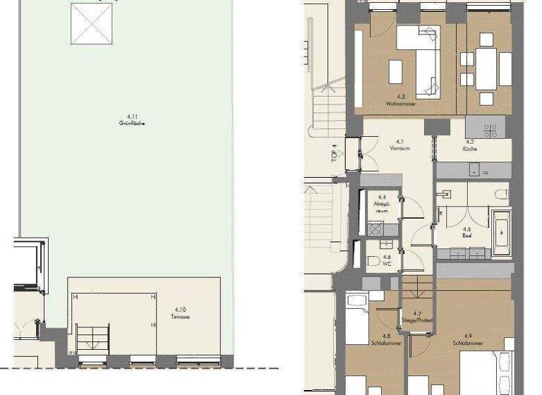 Wohnung zur Miete - Erstbezug 1.987 € 3 Zimmer 92 m² EG frei ab 01.07.2026 Wien 1190