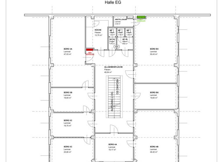 Büro zur Miete 203 € 1 Zimmer Eitzenbergerstraße 4-6 Leobersdorf 2544