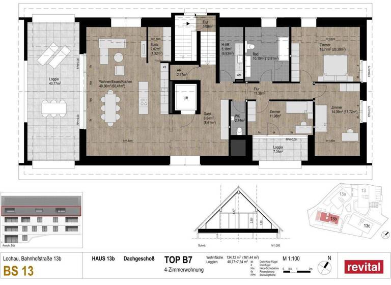 Wohnung zum Kauf - Erstbezug 4 Zimmer 161 m² 3. Geschoss Bahnhofstraße 13 Lochau 6911