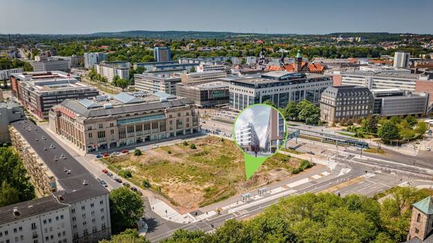 Wohnung zum Kauf - Neubau provisionsfrei als Kapitalanlage geeignet 373.000 € 3 Zimmer 85 m² Zschopauer Straße 2 Zentrum 013 Chemnitz 09111