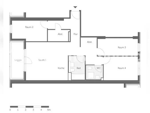 Wohnung zur Miete Tauschwohnung 1.100 € 4 Zimmer 100 m² 2. Geschoss Alt-Hohenschönhausen Berlin 10319