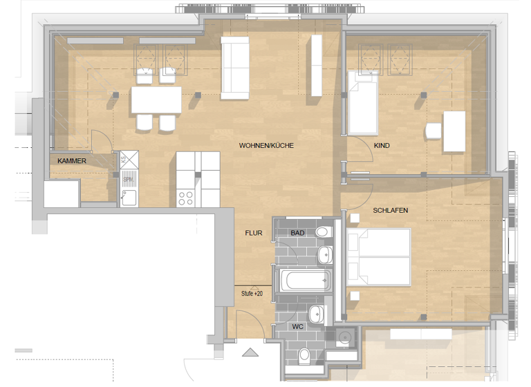 Wohnung zur Miete 1.297 € 3 Zimmer 96,1 m²<br/>Wohnfläche Dachgeschoss<br/>Geschoss 15.05.2025<br/>Verfügbarkeit Gerichtsstraße 2a Wiesbaden Wiesbaden 65185