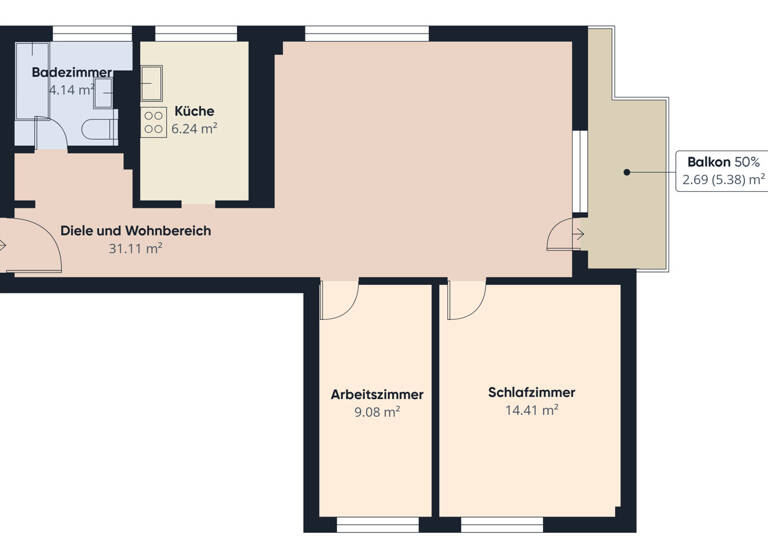 Wohnung zum Kauf 219.000 € 3 Zimmer 68 m² 1. Geschoss Gartenstadt Süd Bremen 28201