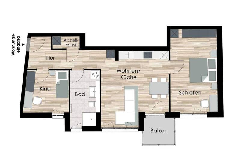 Wohnung zum Kauf provisionsfrei als Kapitalanlage geeignet 285.000 € 3 Zimmer 78,8 m² Goethestraße 11 Ohrdruf 99885