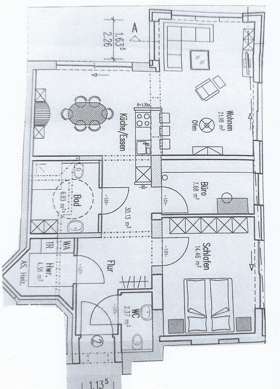 Wohnung zur Miete 1.130 € 3 Zimmer 93 m²<br/>Wohnfläche Rinkerode Rinkerode 48317