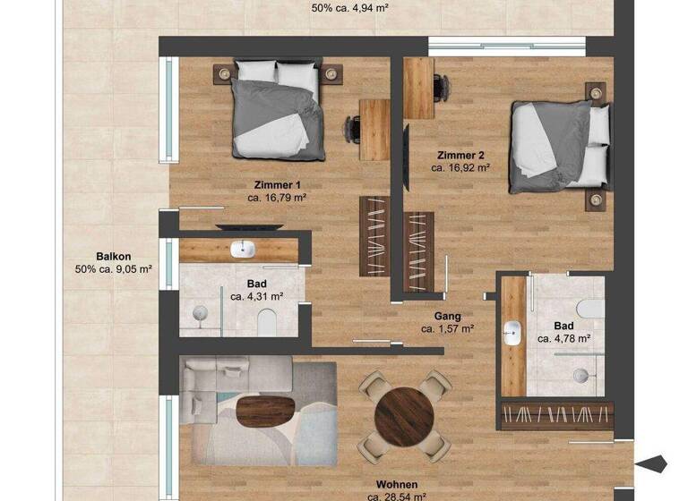 Studio zum Kauf 795.000 € 3 Zimmer 72,4 m² Sölden 6456