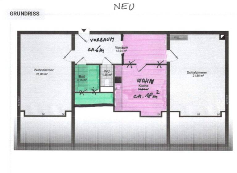 Wohnung zum Kauf provisionsfrei 355.000 € 3 Zimmer 75 m² 3. Geschoss Jakschgasse 13 Wien 1140