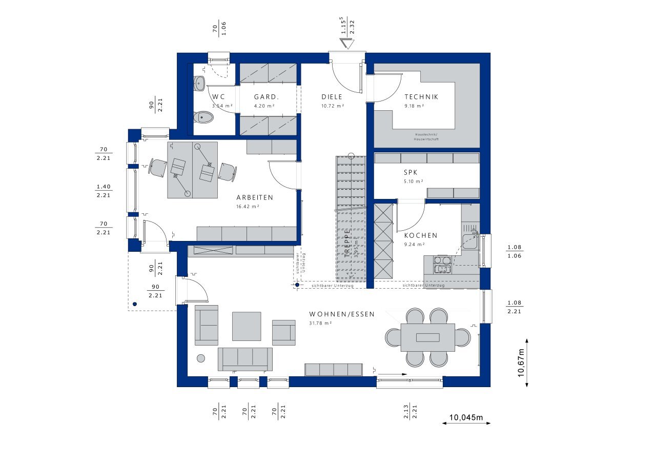 Einfamilienhaus zum Kauf provisionsfrei 717.551 € 7 Zimmer 181 m²<br/>Wohnfläche 1.300 m²<br/>Grundstück 31.12.2025<br/>Verfügbarkeit Häusern 79837