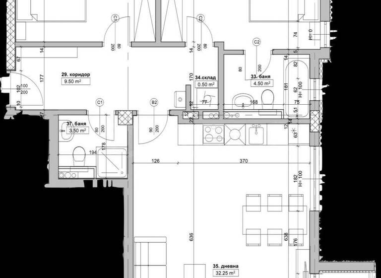 Studio zum Kauf 360.000 € 3 Zimmer 122,4 m² Sofia