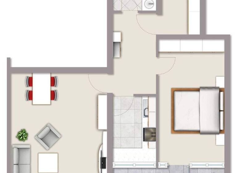 Wohnung zum Kauf 99.000 € 2 Zimmer 66,3 m² Marl 45768