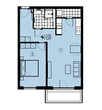 Wohnung zur Miete 1.250 € 2 Zimmer 64 m²<br/>Wohnfläche 1.<br/>Geschoss Degnerstraße 20 Alt-Hohenschönhausen Berlin 13053