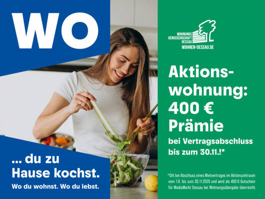 Wohnung zur Miete 385 € 3 Zimmer 68,6 m² 4. Geschoss frei ab 01.01.2026 Lindenstraße 135 Alten Dessau-Roßlau 06847