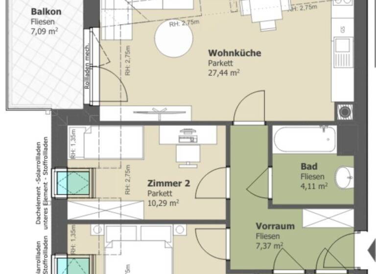 Wohnung zum Kauf - Erstbezug 320.000 € 3 Zimmer 67 m² St. Andrä-Wördern 3423