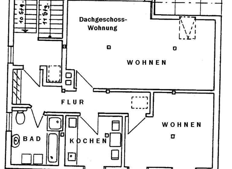 Wohnung zur Miete 670 € 2 Zimmer 70 m² frei ab 01.05.2026 Friedrichstr. 11 Altstadt Schwerin 19055