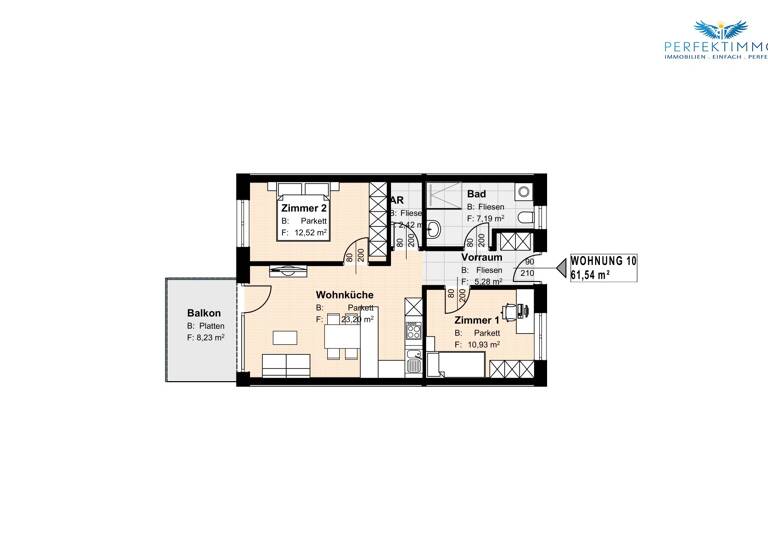 Wohnung zum Kauf 340.000 € 3 Zimmer 61,5 m² 1. Geschoss Haiming 6425