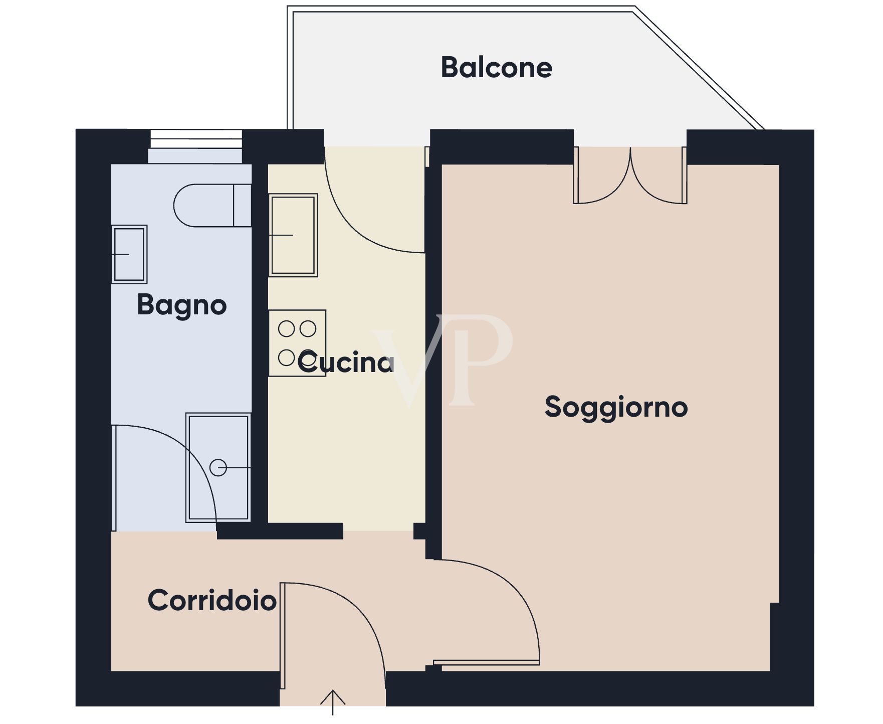 Wohnung zum Kauf 110.000 € 1 Zimmer 2.<br/>Geschoss Via Gorizia 30 Sesto San Giovanni 20099