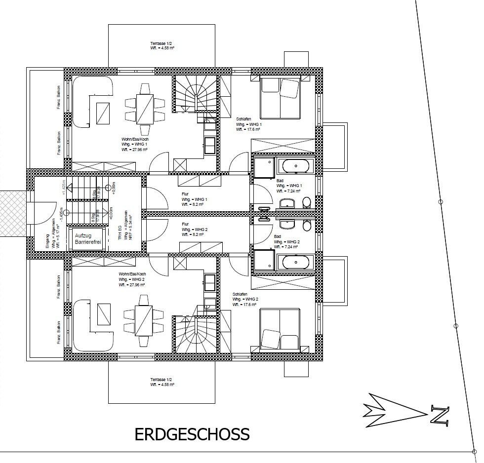 Wohnung zum Kauf provisionsfrei 454.675 € 3 Zimmer 70 m²<br/>Wohnfläche Bergstraße 54 Kareth Lappersdorf 93138