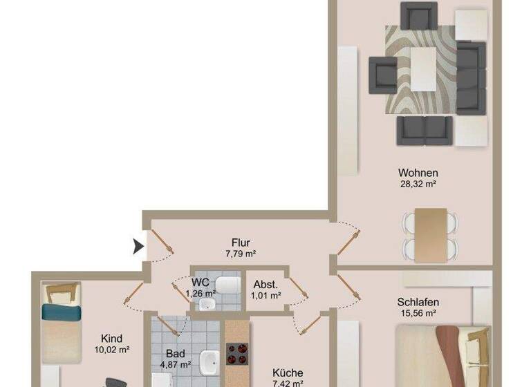Wohnung zum Kauf 164.000 € 3 Zimmer 79 m² Innenstadt Minden 32427