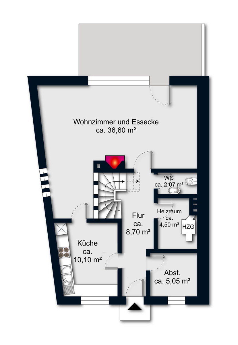 Doppelhaushälfte zum Kauf 195.000 € 4 Zimmer 127 m²<br/>Wohnfläche 326,5 m²<br/>Grundstück Blumenthal Bremen / Blumenthal 28779