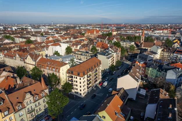 Wohnung zum Kauf - Neubau provisionsfrei 362.750 € 3 Zimmer 67,6 m² 2. Geschoss frei ab sofort Schwabacher Straße 74-76 St Leonhard Nürnberg 90439