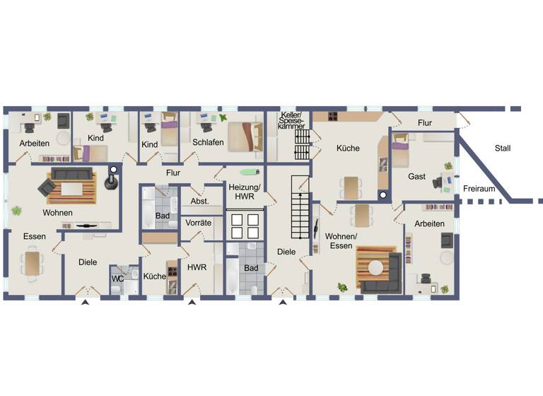 Haus zum Kauf 290.000 € 12 Zimmer 395 m² 8.868 m² Grundstück Ranzau Lüchow 29439